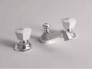 BIANCA - 3 hole countertop washbasin tap with automatic pop-up waste by Park Avenue - view 2